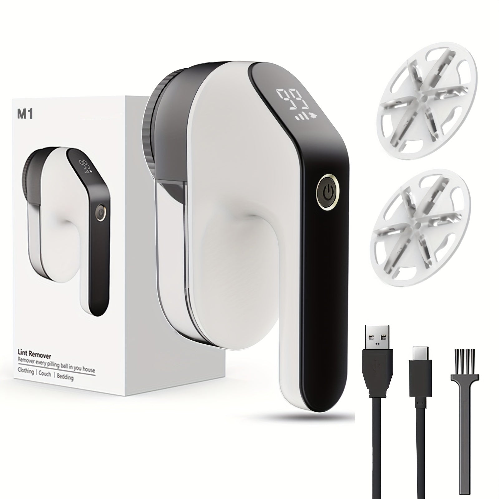 M1  PRO with LED Display 3-in-1 Rechargeable